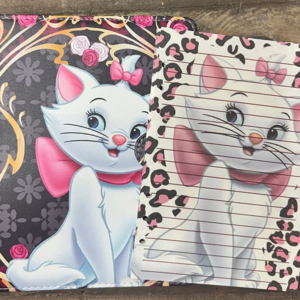 Marie Cat A5 Binder with matching printed paper